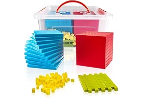 Torlam 131PCS Base Ten Blocks for Math - Boost Math Proficiency and Enhance Classroom Engagement