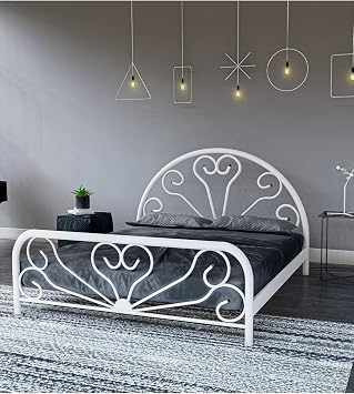 Gm 300 Baby White Double Metal Bed 160x200