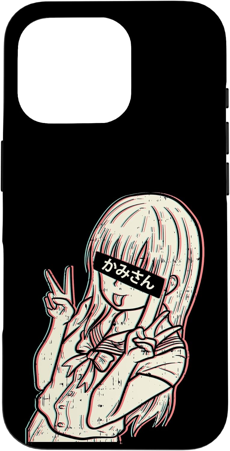 iPhone 16 Pro Waifu Anime Girl Aesthetic Manga Japanese Babe Otaku Gift Case