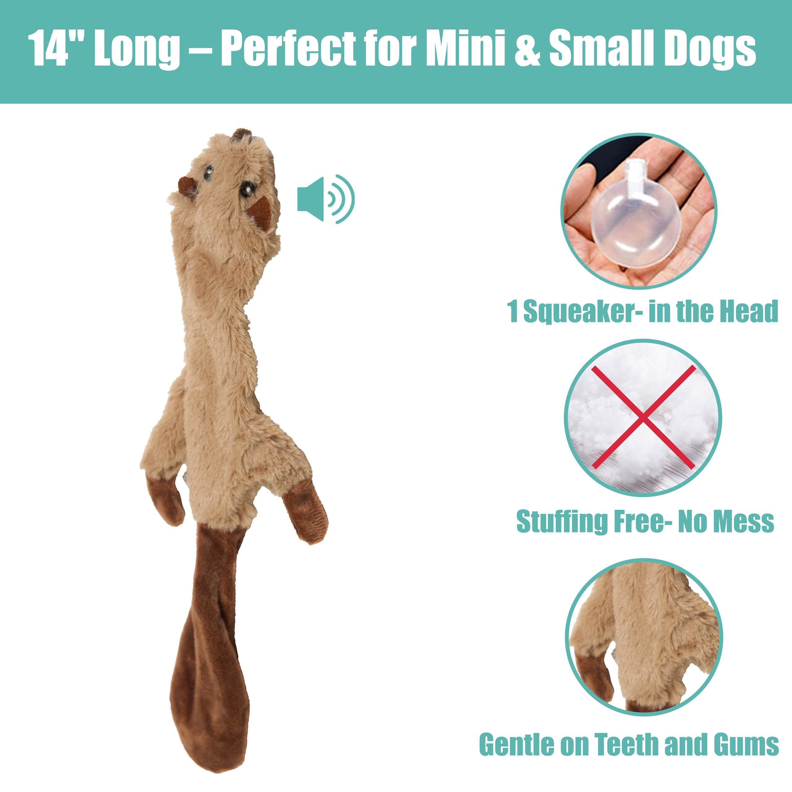 beaver squeaky dog toys FLUFF & TUFF | Troy the Beaver Plush Squeaky Dog Toy