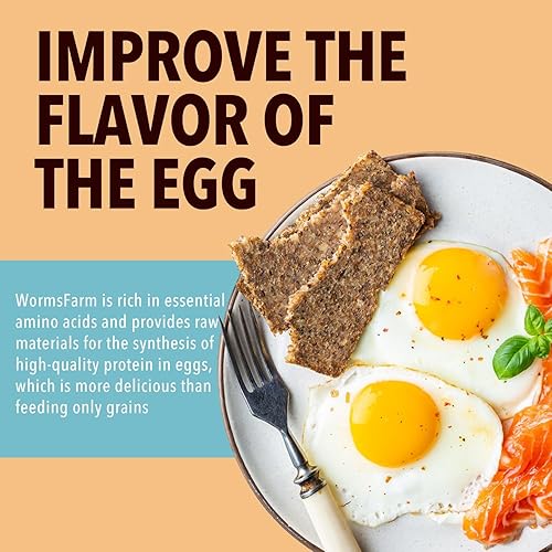 Vista 10 de Larvas secas de mosca soldado negro de 5 libras para pollo, más calcio que gusanos de harina, para gallina ponedora, aves silvestres (5 libras)