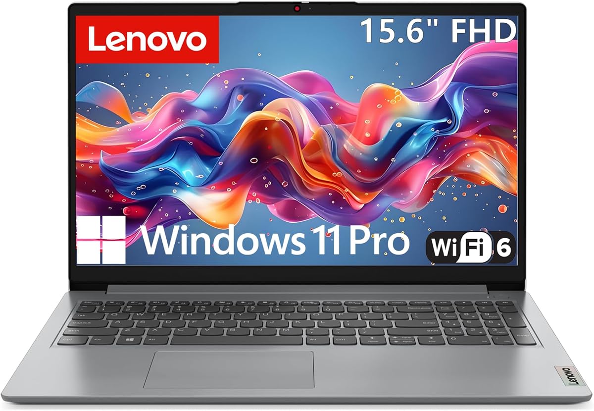 Lenovo 15.6" FHD Laptop Computers for Home Student Study, Intel Processor, 32GB DDR4 RAM, 1TB PCIe SSD, WiFi 6, Bluetooth 5.2, Type-C, HDMI, Webcam, Cloud Grey, Windows 11 Pro