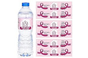 Breast Cancer Awareness Water Bottle Labels: Helping to Raise Awareness and Support the Fight