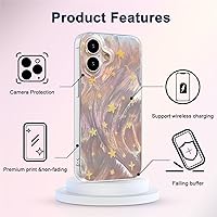 Vista 200 de I-MGAE-IN-AR - Funda diseñada para iPhone 12 y 12 Pro, diseño de mariposa plateada brillante, funda protectora de poliuretano termoplástico, suave