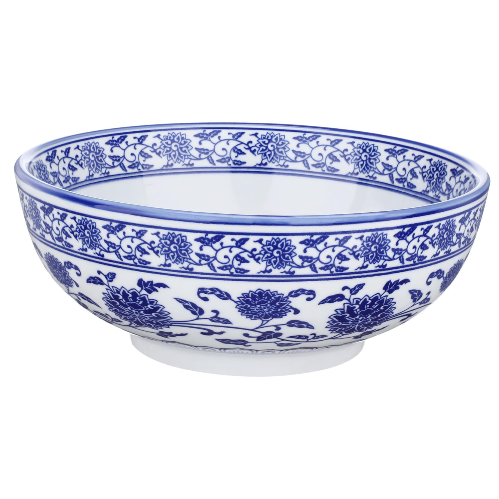 BESPORTBLE Tazón de Sopa de Cerámica Azul Estilo Chino 1 Pieza