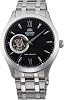 Orient Open Heart Men's Automatic Manual Winding Mechanical Classic Steel Band Skeleton Dial Wrist Watch