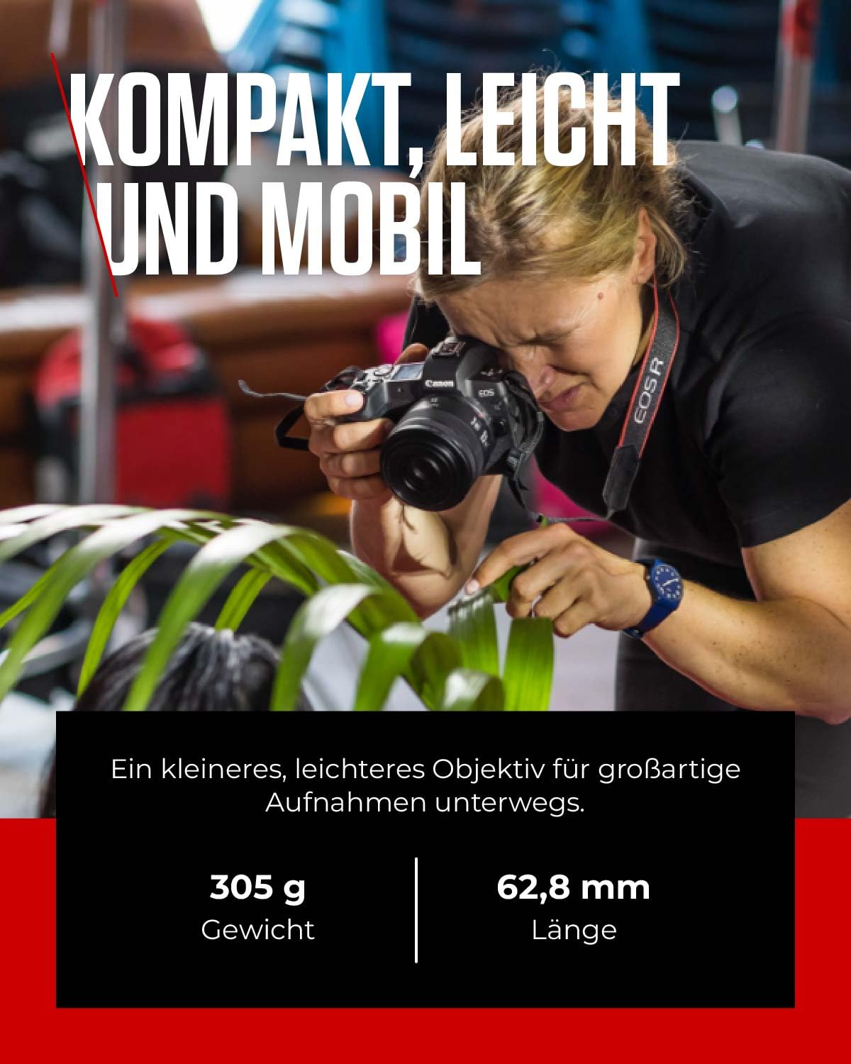Canon RF Objektiv 35mm F1.8 MACRO IS STM, Weitwinkel-Festbrennweite mit 5-Stufen-Stabilisator für Street, Reisen & Makro | Kompatibel mit EOS R System
