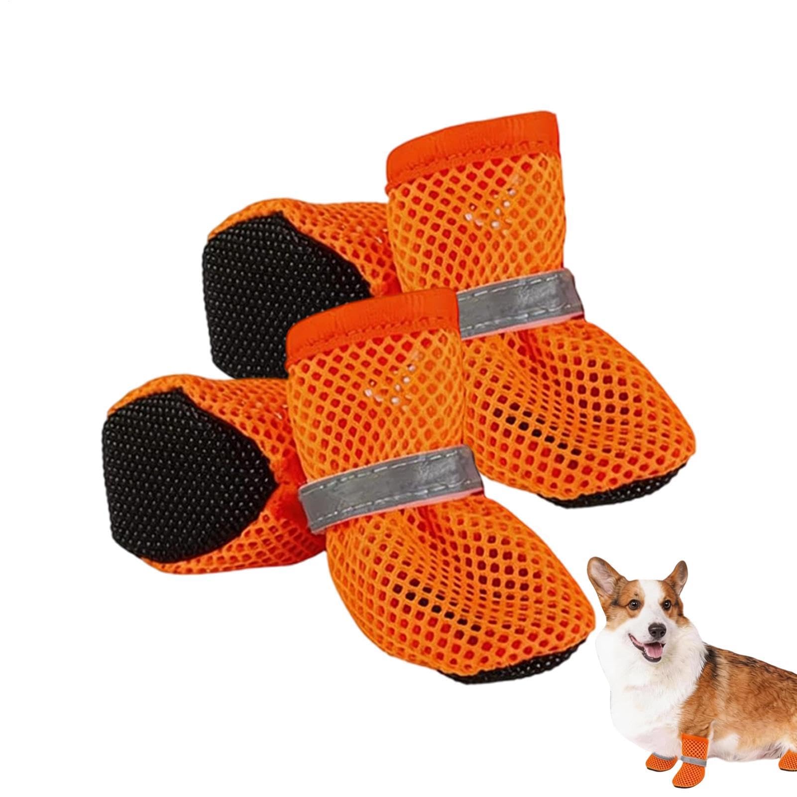 buty z łapami, oddychające buty dla psów, antypoślizgowa siatka ze wzmocnionym systemem podeszwy, zestaw obuwia dla zwierząt domowych z miękkiej tkaniny, regulowane dopasowanie do użytku