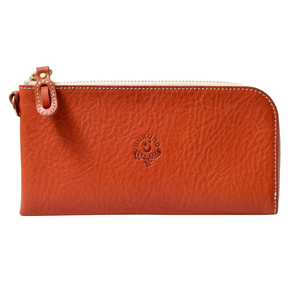 HUKURO フクロ　長財布　究極サイフ（ロング）　オレンジ　栃木レザー Amazon | [HUKURO] 長財布 財布 究極サイフ ロング 薄型 メンズ