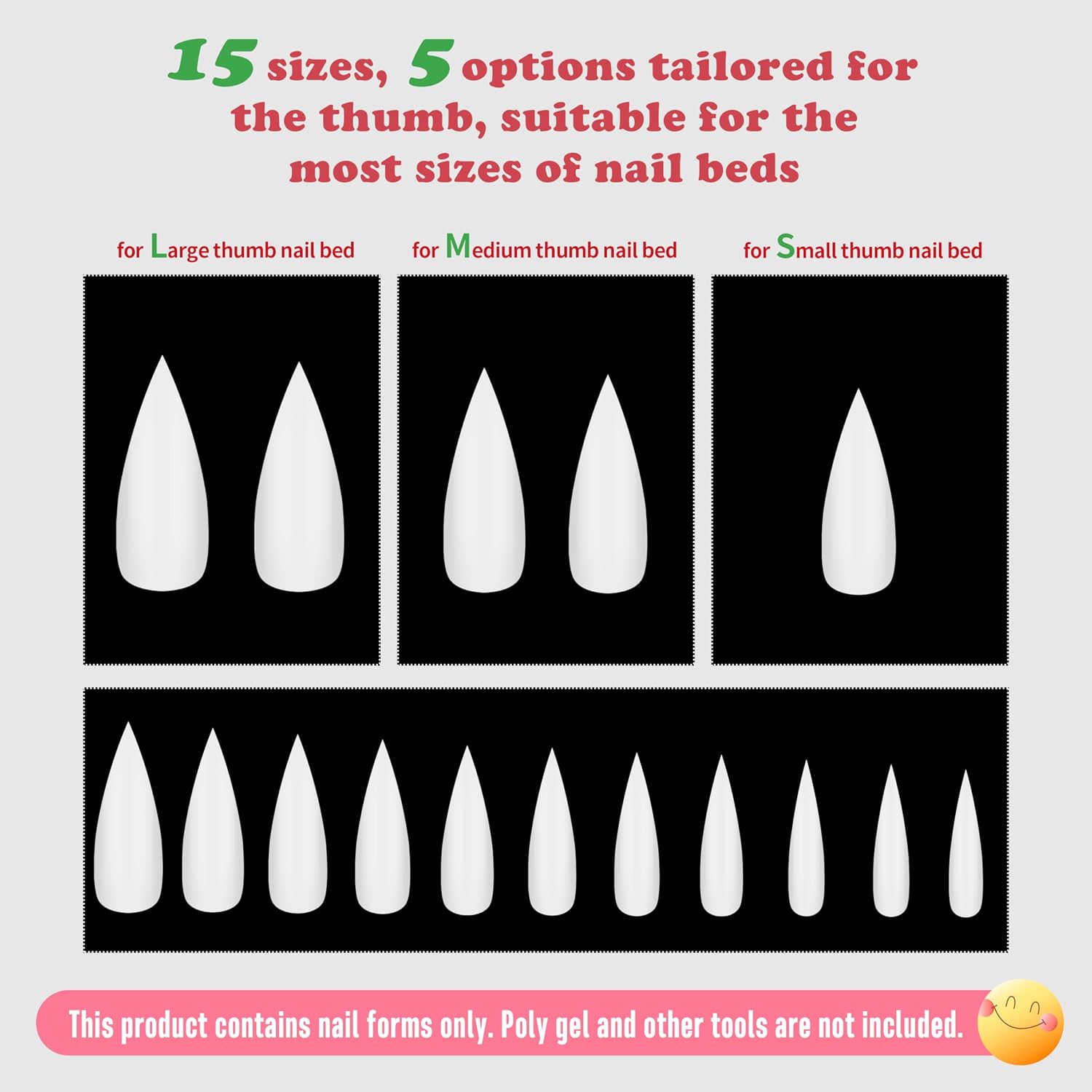 Medium Sharp Stiletto Nail Tips 224 Pcs, Solid Pure Color MILKY WHITE Soft Gel Press on Nails, Pre-Colored Full Cover Artificial Fake Nails for Home DIY & Salon, 16 Sizes