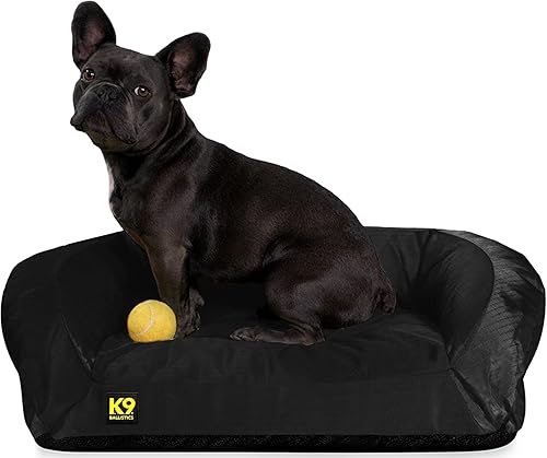 Miniatura 7 de K9 Ballistics Cama Ortopédica Resistente para Perros Pequeña con Borde - Lavable, Duradera y Resistente al Agua - Hecha para Perros de Juguete y