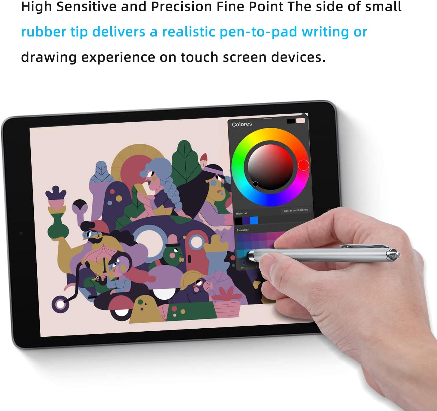 Mcbazel Dobe Stylus Pen for NS Switch/ Switch OLED with 3 Sets of Thumb Caps for Joy-con