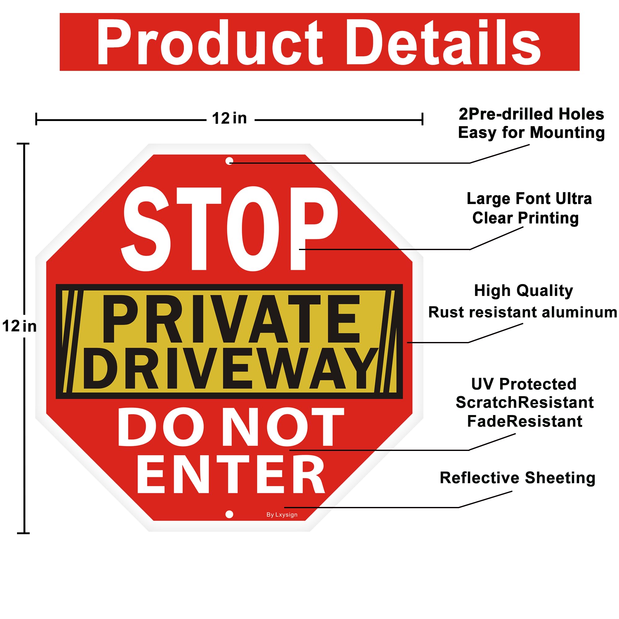 Aluminum Do Not Enter Novelty Sign For Home Decor \, image size:2000x2000