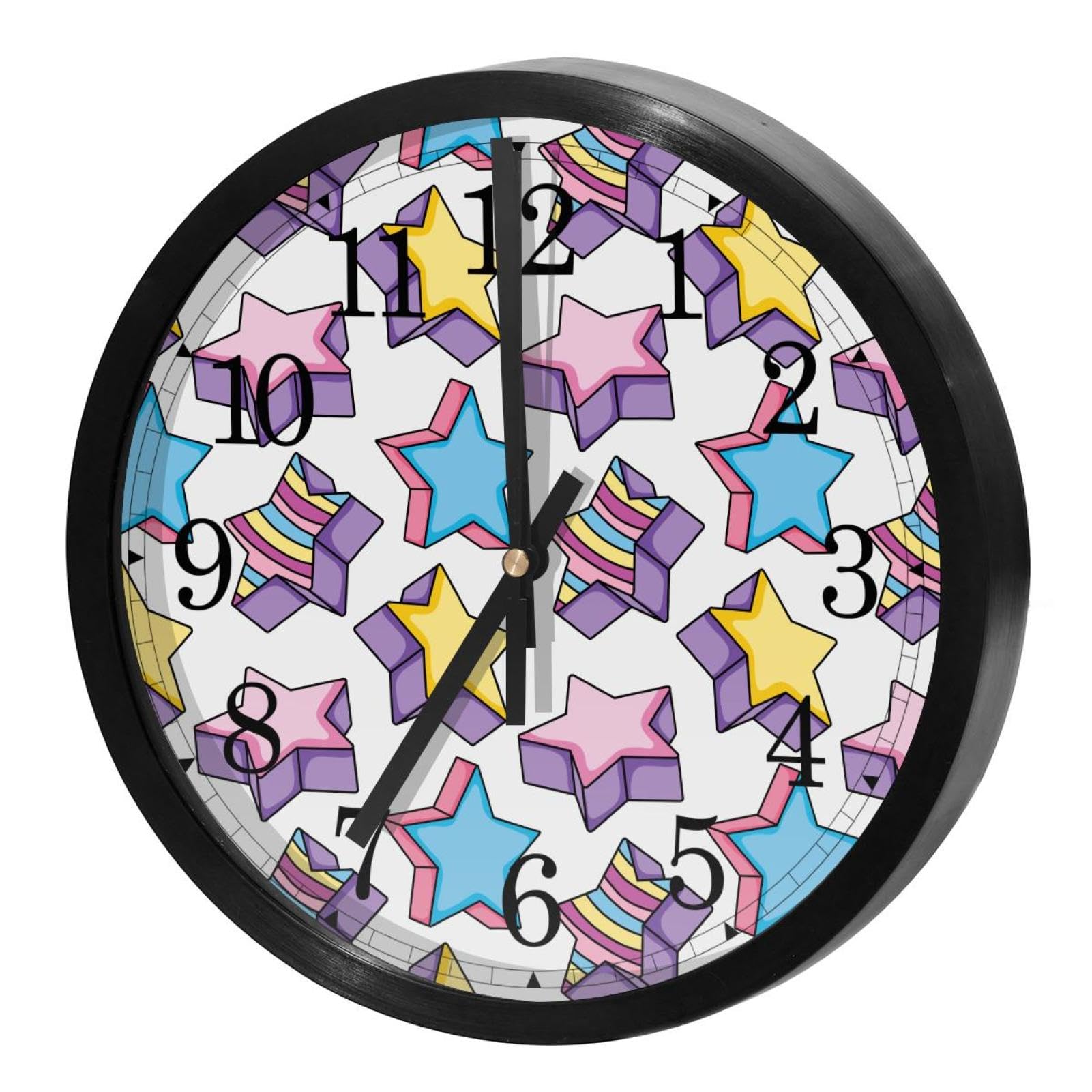 Horloge murale ronde contre le bruit nocturne mécanisme quartz à piles