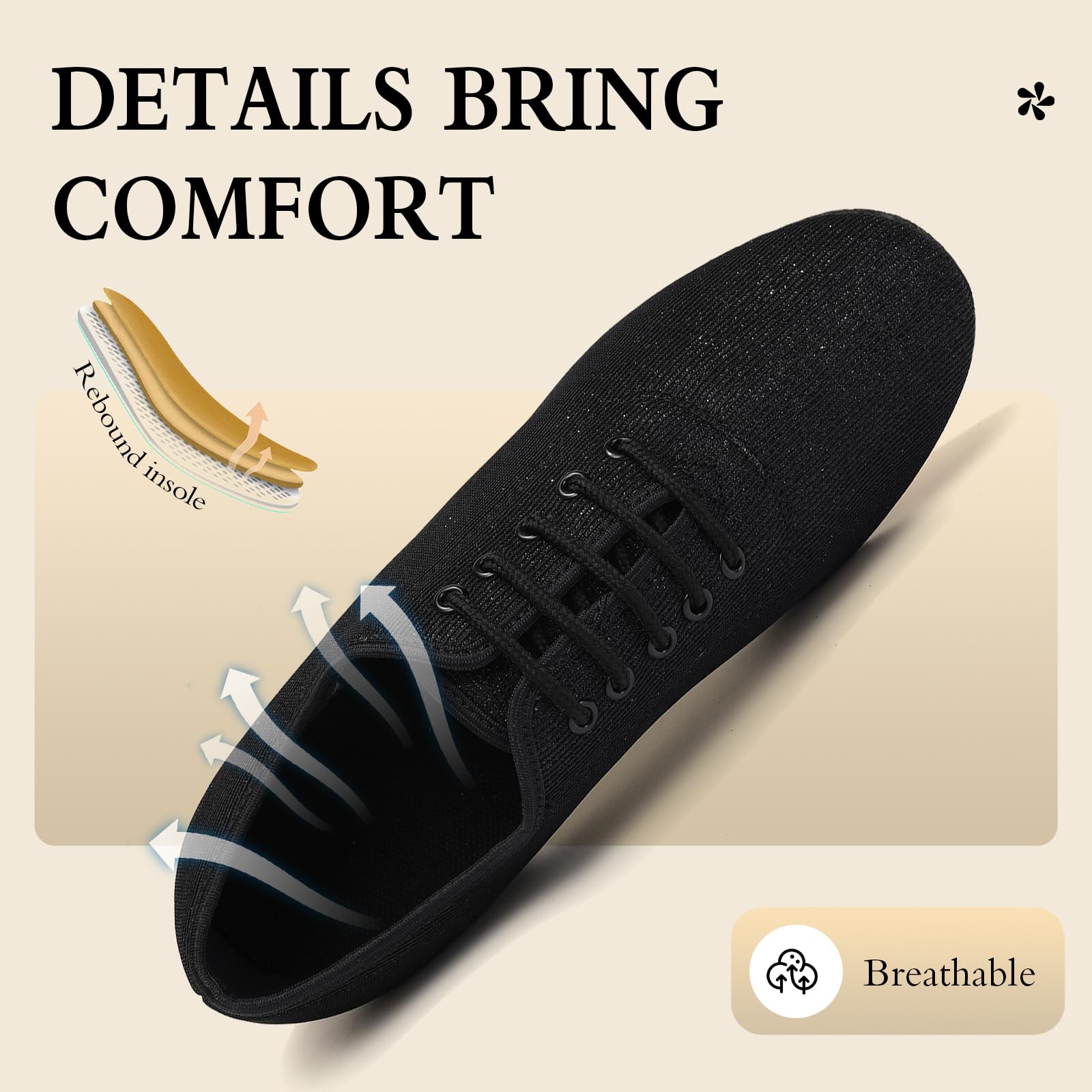 Damskie Buty do Tańca Latynoskiego Czarne Sznurowane Buty do Tańca Towarzyskiego Buty do Tańca dla Nauczycieli Salsy, 38 EU