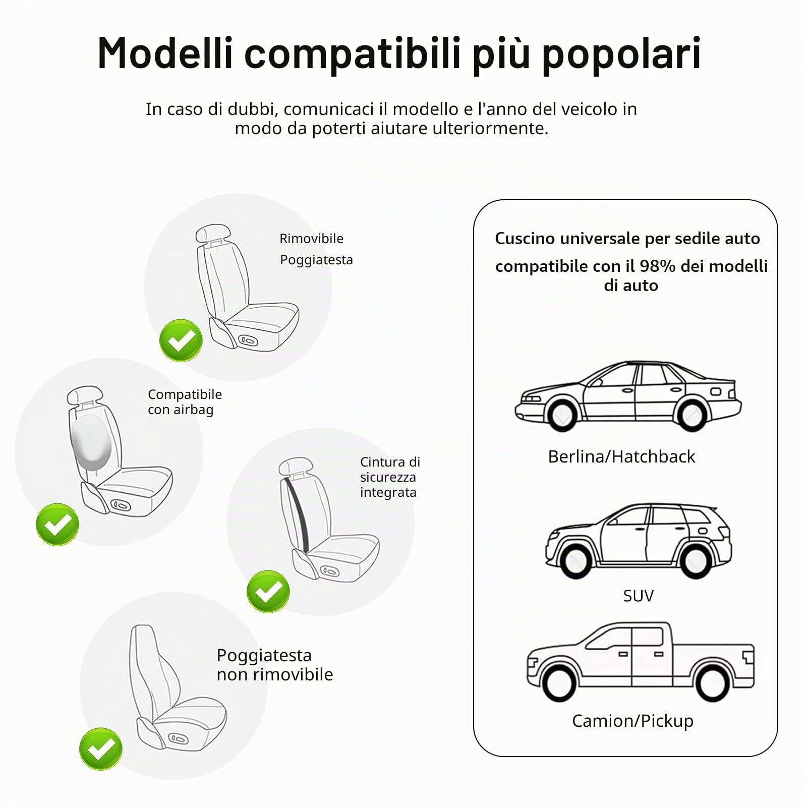 Coprisedili per Auto Sedili Anteriori, Set Universale di Coprisedili in Pelle PU di Lusso per Auto Sedili Anteriori, Coprisedili in Pelle Universali per Limousine/SUV/Pickup/Van (Stile A, 2)