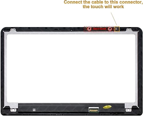 Miniatura 4 de LCDOLED Reemplazo de 15.6 pulgadas FHD LED LCD pantalla táctil digitalizador bisel con placa para HP Envy X360 15t-w000 15t-w100 15t-w200 15t-w200