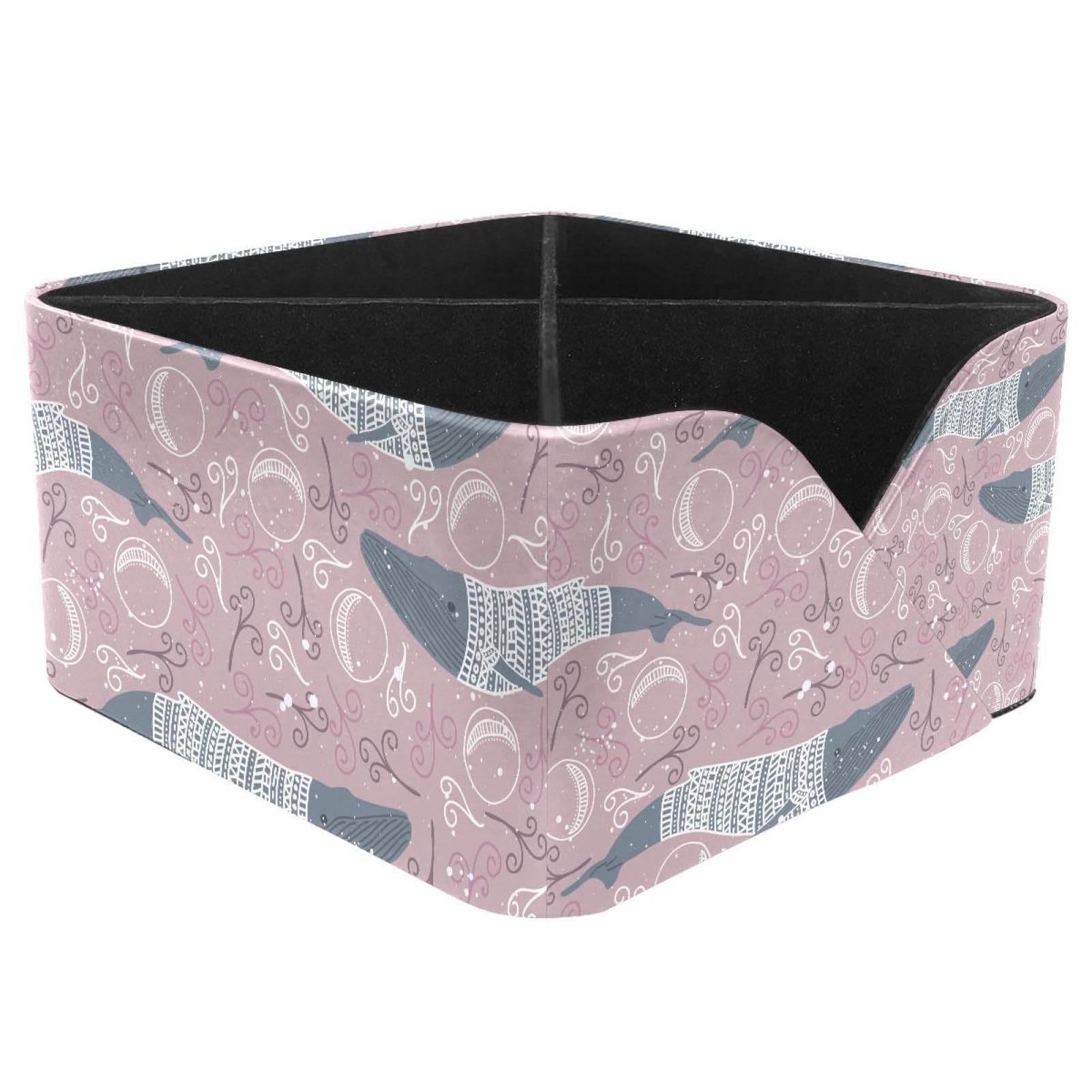 KengjuTesu Innovative Whale Desktop Organizer Pen Holder, Rectangular Pencil Cup for Office, Study and Makeup Stations