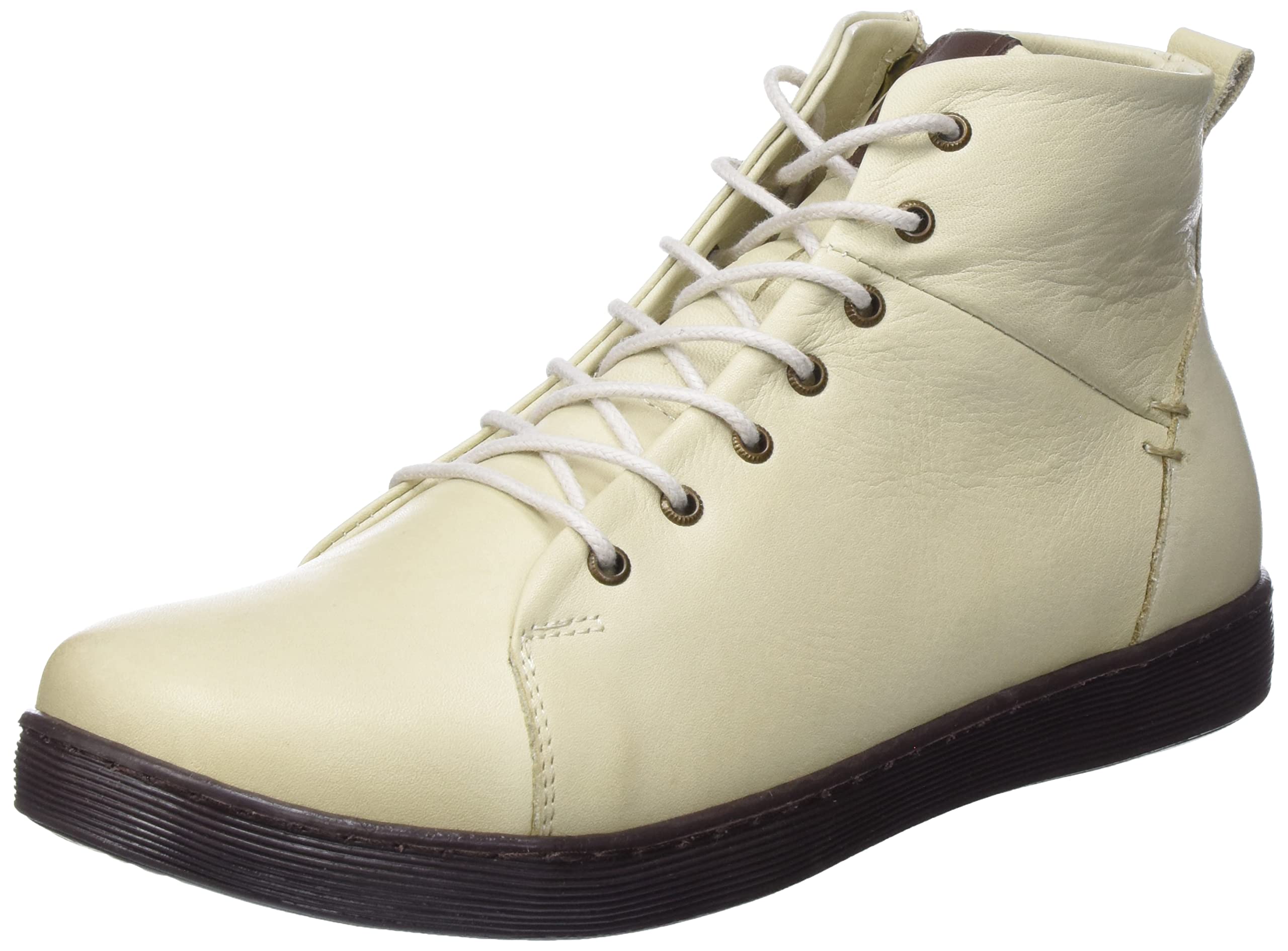 Andrea Conti Women's Trainers Sneaker, Off White Mocha, 3.5 UK