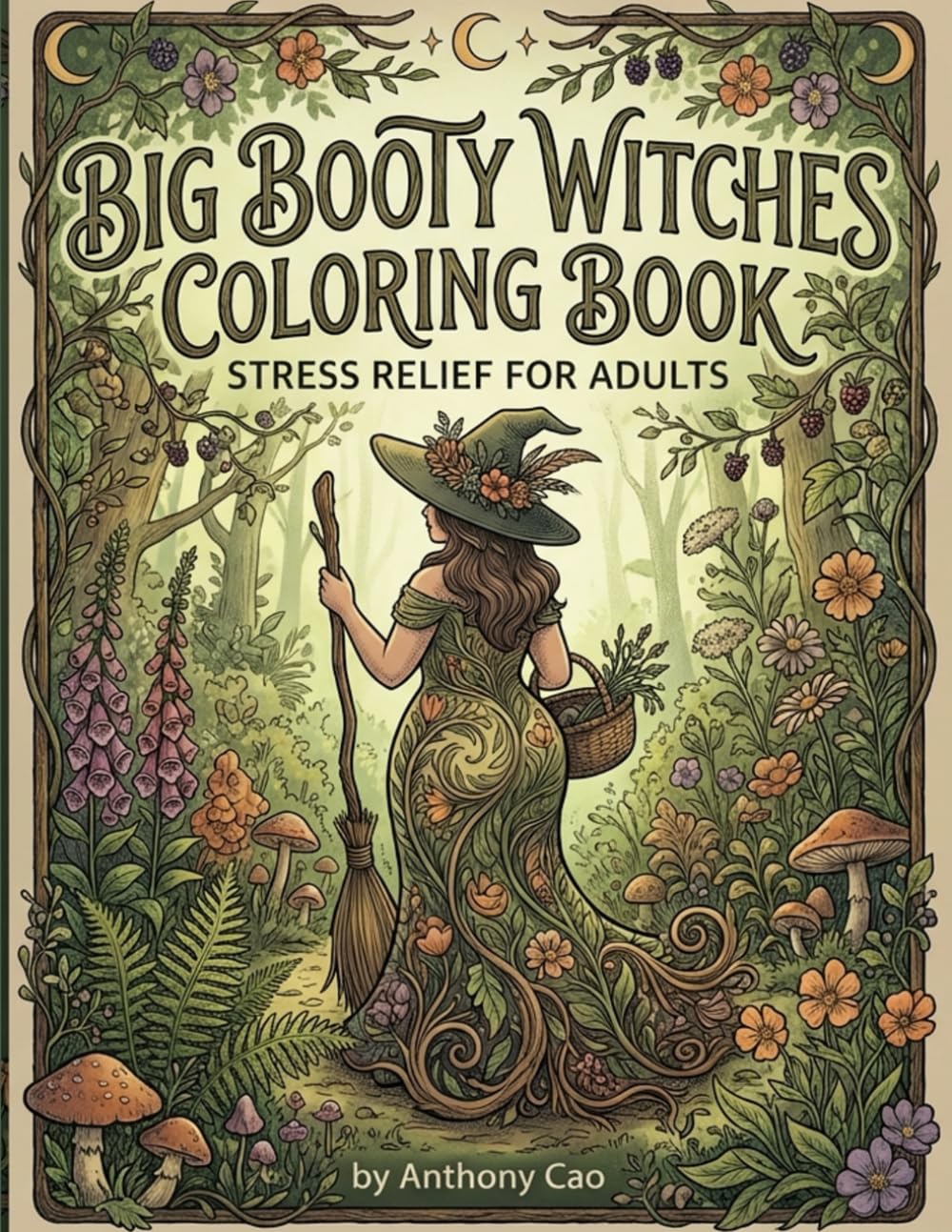 Big Booty Witches Coloring Book: Stress Relief For Adults (Teen To Adults sensuals)