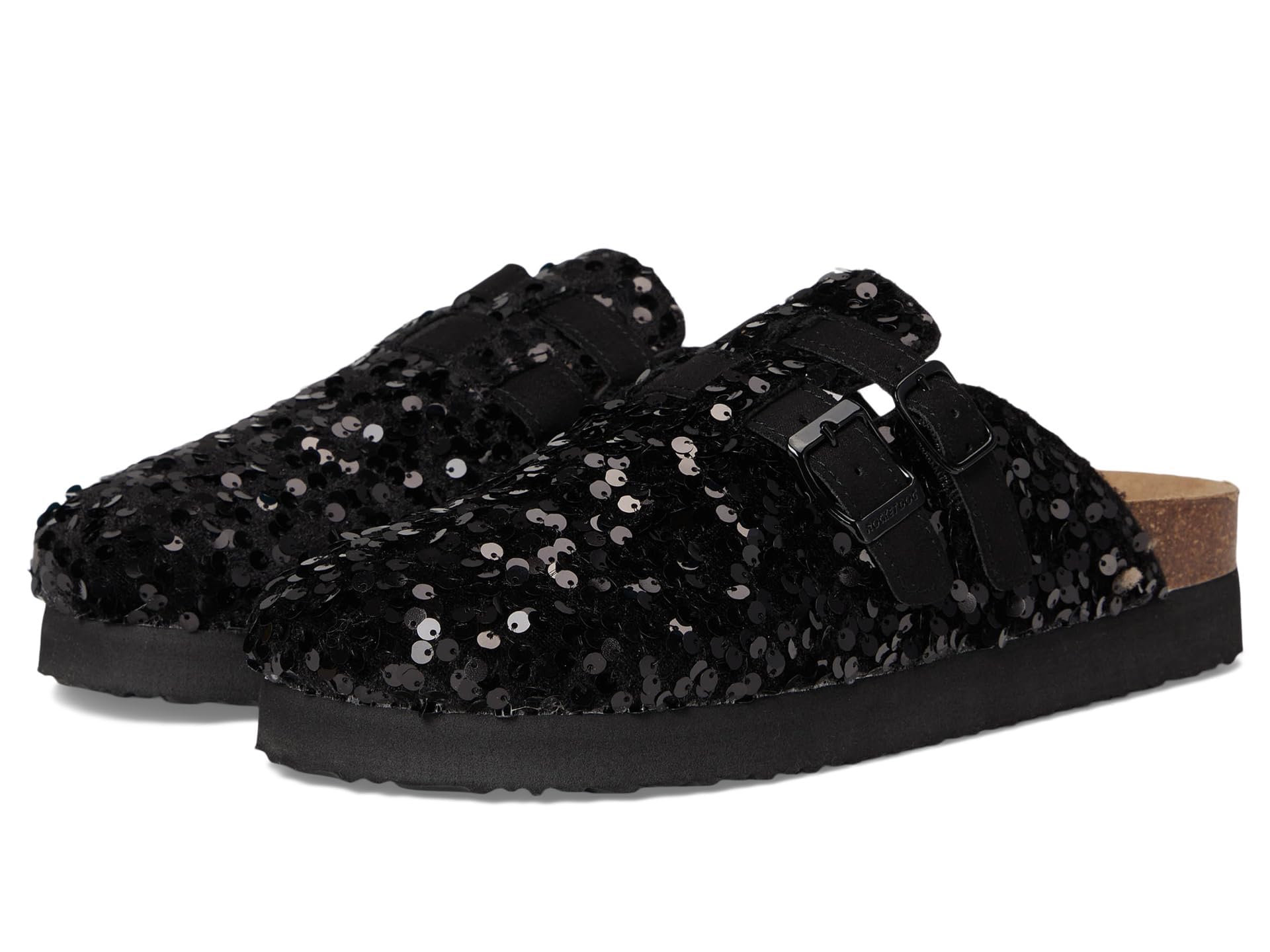 Rocket Dog Women ABEL Comfort Classic Clog Mule, Sequins Black, 4.5 UK