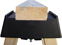Vista 3 de POWERTEC 71026V Soportes de Caballete de Plástico para Uso con Madera de 2x4 El Kit Construye un Caballete, Juego de 2, Negro (Paquete de 2)