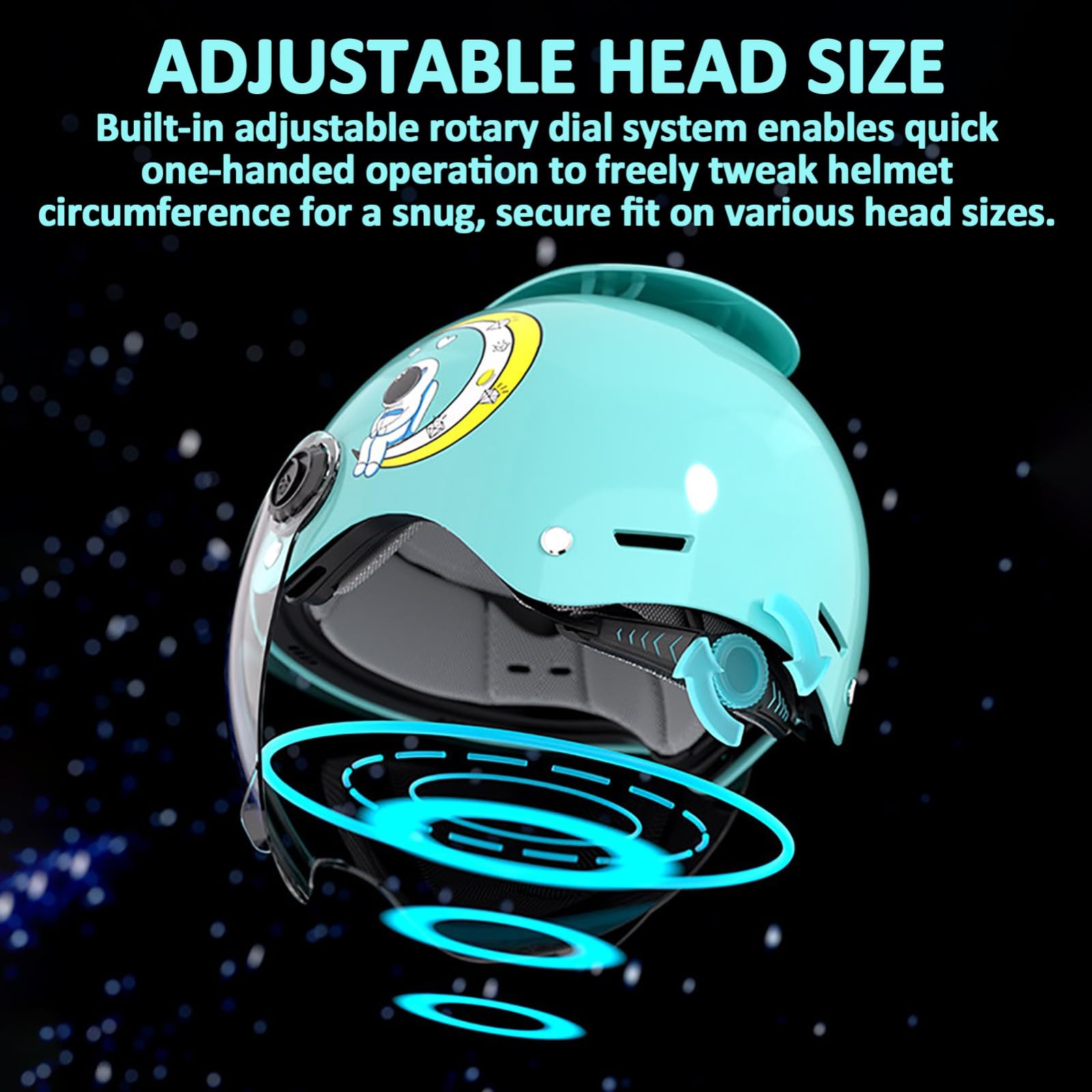 Casque De Moto Demi-Jet pour Enfants Homologué ECE 22.06, avec Visière Solaire, Motif Dessin Animé, pour Garçons Et Filles De 3 À 12 Ans.