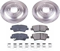 Vista 2 de Power Stop KOE8016 Autospecialty - Kit de freno de repuesto trasero Autospecialty - Rotores de freno OE y pastillas de freno de cerámica