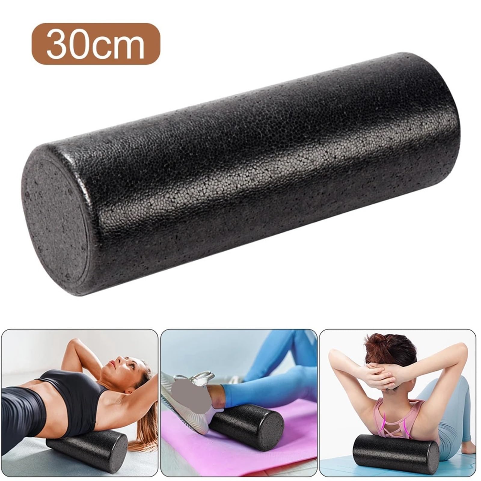 Rodillo de espuma for espalda, masajeador tejido con rodillo for, ejercicio piernas, Yoga, actividades físicas, 2 uds., 12 pulgadas para Piernas y Yoga