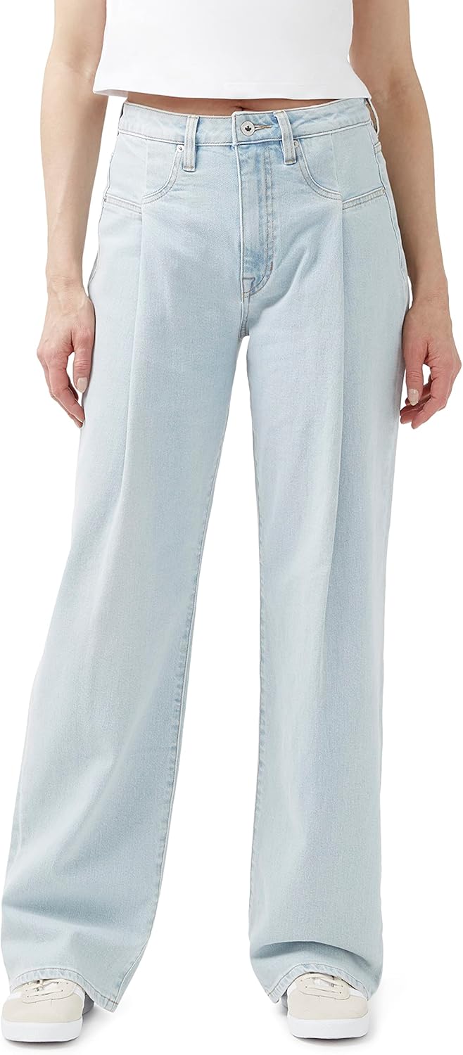 Buffalo David Bitton Women's Super High Rise Loose Straight Jennifer