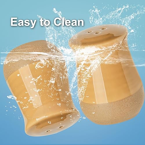 Miniatura 5 de Hasense Salero y pimentero, juego de 2 saleros de cerámica, lindo agitador de azúcar para especias para encimera, juego de recipientes de sal y