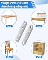 Jeboler Rozsdamentes Lapos Összekötő 10db 100x16mm Fém Csatlakozó Lemez 6