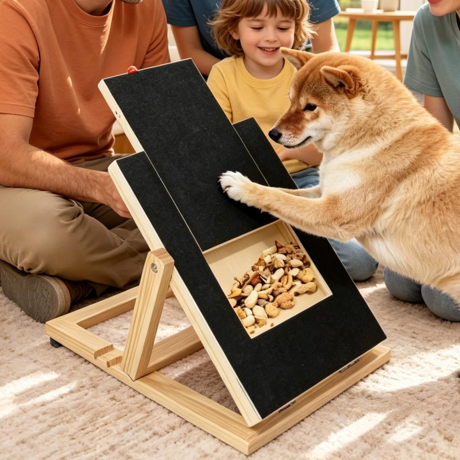 Tappetino Grattante Per Le Unghie Del Cane Tappetino Regolabile per tura | per Cani a Tavoletta con Cassetto Premi per Casa Soggiorno Ingresso Appartamento Angolo Relax