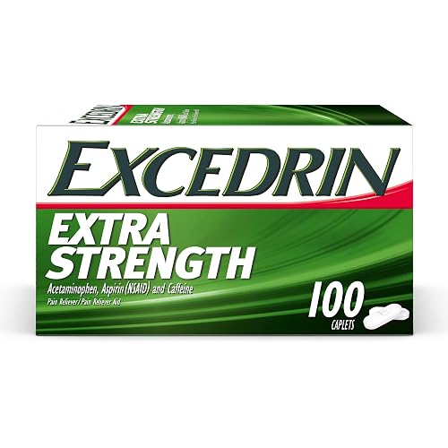 Excedrin Extra Strength Caplets for Headache Pain Relief, 100 count
