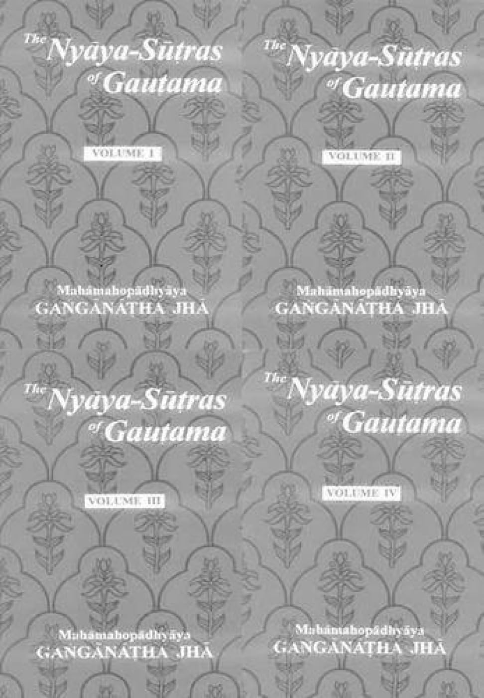 Nyaya- Sutras of Gautama (4 Vol. Set)