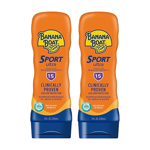 Miniatura 1 de Banana Boat Sport Ultra - Loción con protección solar SPF 15, 8 onzas  Loción con protección solar SPF15 libre de oxibenzona, bloqueador solar, 8