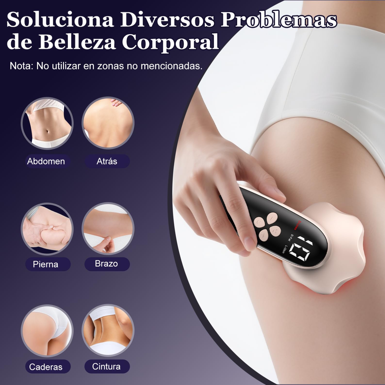 Masaje Anti Celulitis Masajeador, Aparato Anti Celulitis, 3 en 1 Masajeador Anticelulítico Multifuncionales Portátiles Para el Tamaño, Vientre, Nalgas, Brazosy Piernas, Unise, Hombres para Levantar — view 7