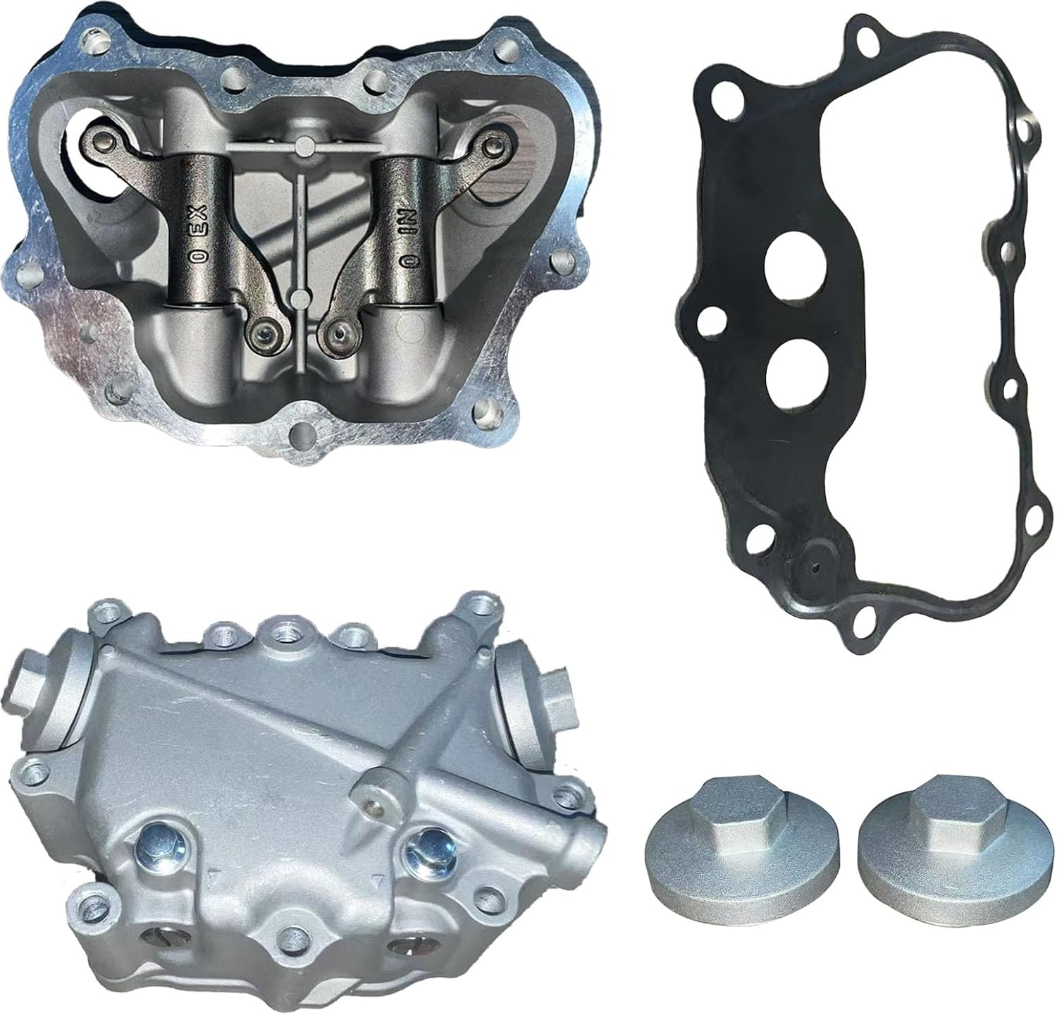 Compatible with Honda TRX250 TE T、M X EX 2001-2025 Complete Cylinder Kit with Gaskets, Piston Rings, Head Assembly and Crankshaft (TRX250 cylinder head cover)