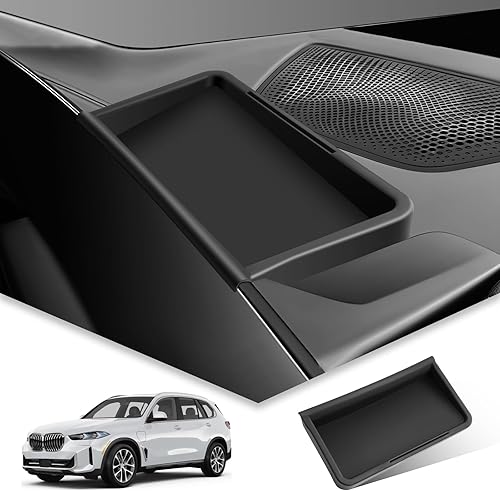 BIBIBO para 2025 BMW X5/X7 Organizador de Bandeja Detrás de la Pantalla 2023-2025 BMW X5/X7/X6 G07 20 Bandeja de Almacenamiento del Tablero 2025