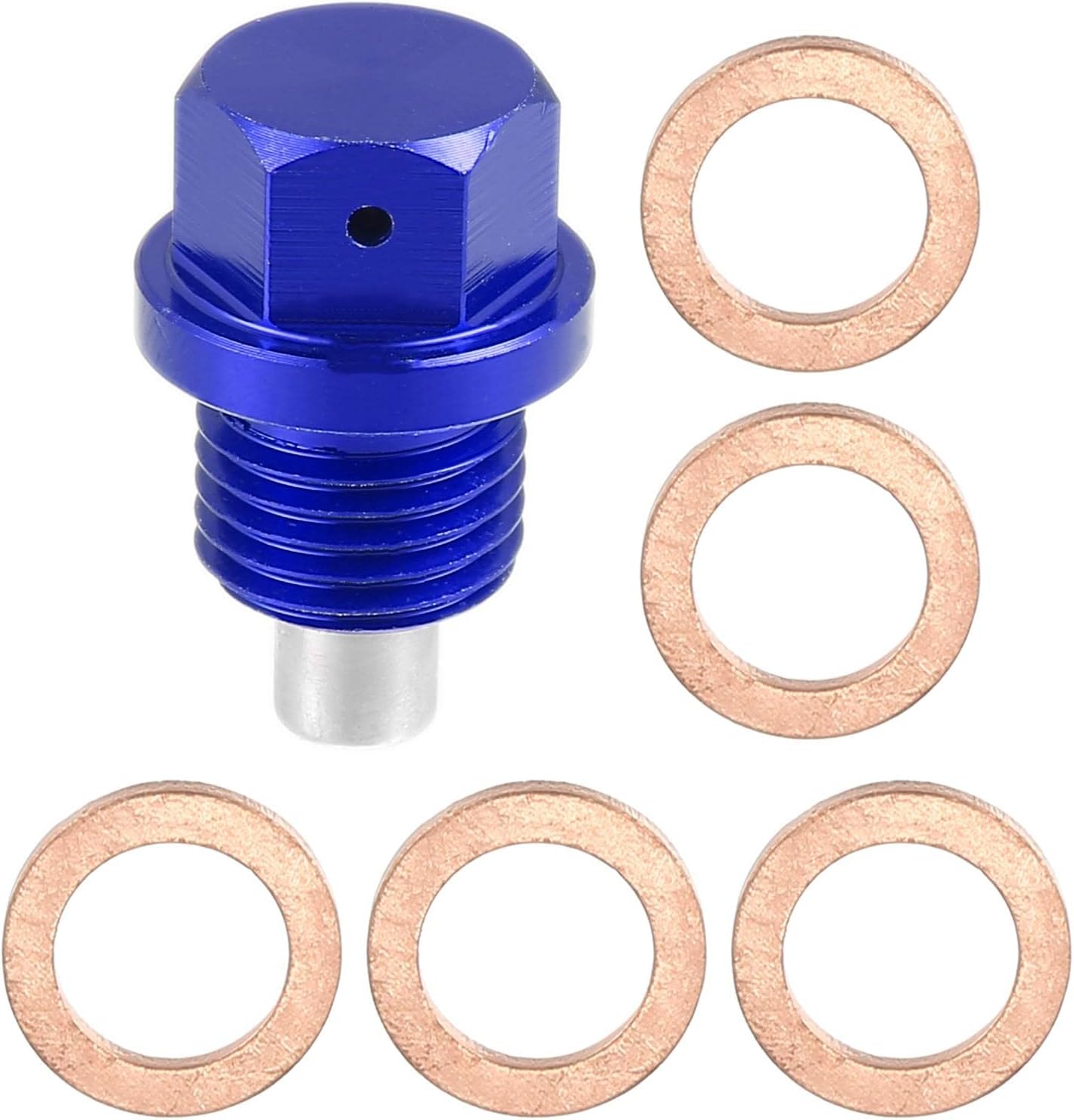 X AUTOHAUX 1 Set M14x1.5 Car Oil Drain Plug Bolt with 5 Washer