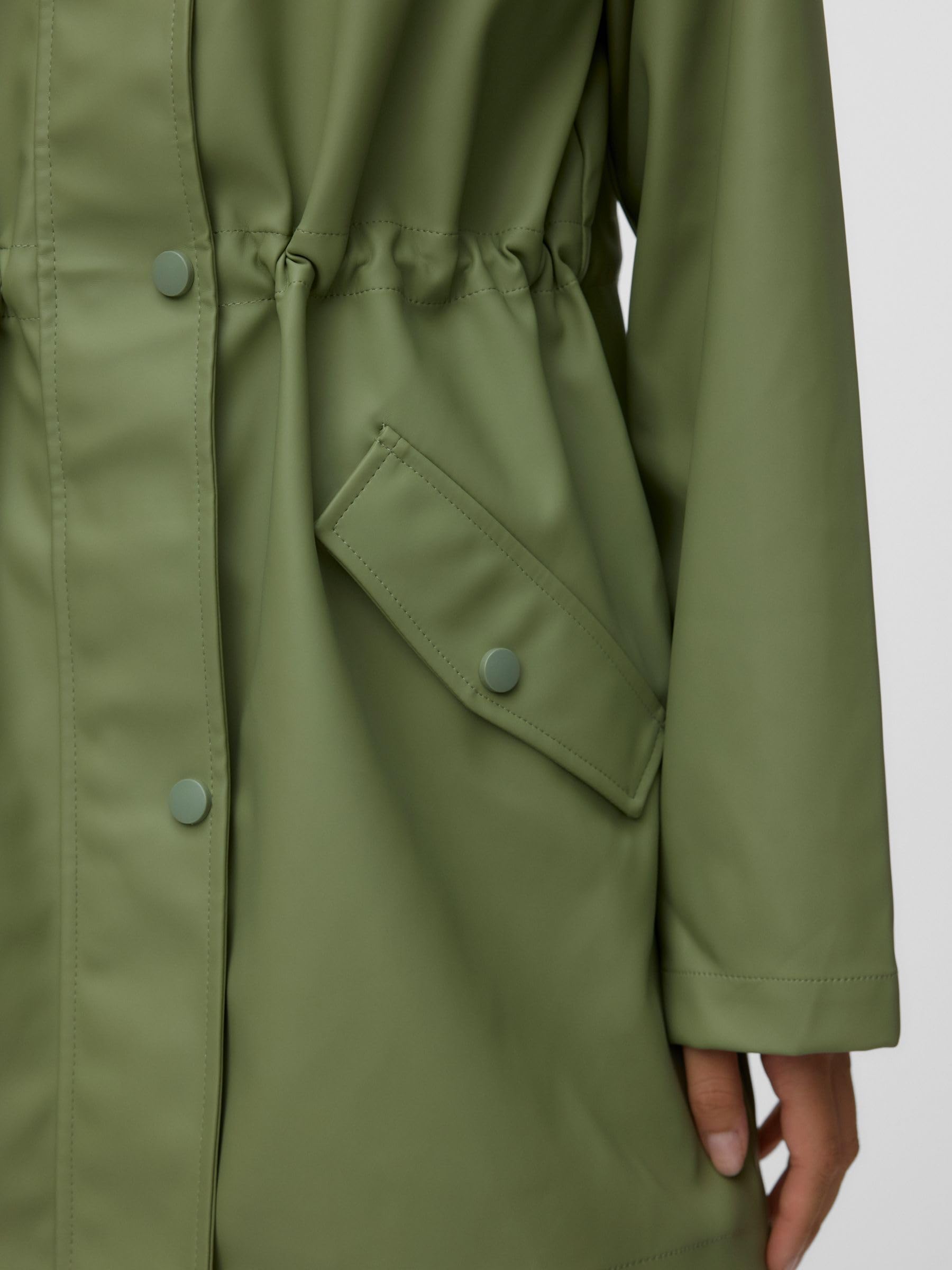 Vero Moda Damen Regenjacke VMMalou Regen-Mantel mit Kapuze