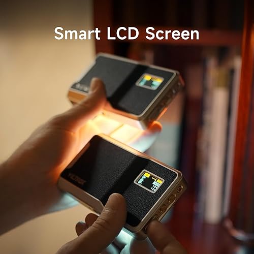 Miniatura 6 de VILTROX Luz de video RGB de 6000 mAh, control Bluetooth en la luz de video de la cámara, iluminación LED portátil RGB de metal, panel de luz de