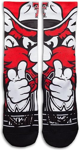Miniatura 2 de Rock 'Em Apparel Texas Tech University Red Raiders - Calcetines deportivos personalizados