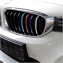 Set of 6-40 Car Stickers for Front Grille and Radiator Finest Folia Decorative Strips (K005, Dark Blue, Light Blue, Red, White)