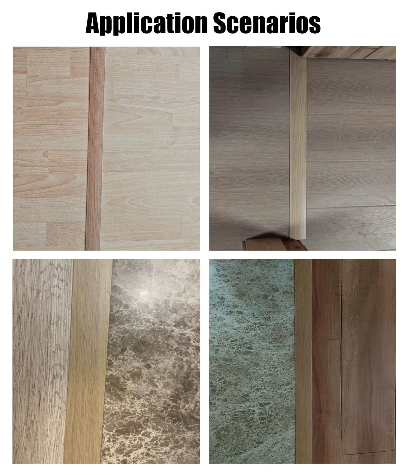 Profilo di Transizione Pavimento Profilo di Finitura per Soglia Porta | Barra di Transizione a T per Porte, Profilo di Protezione per Bordi di Corridoi, Divisorio Riduttore(Wood Grain-B)