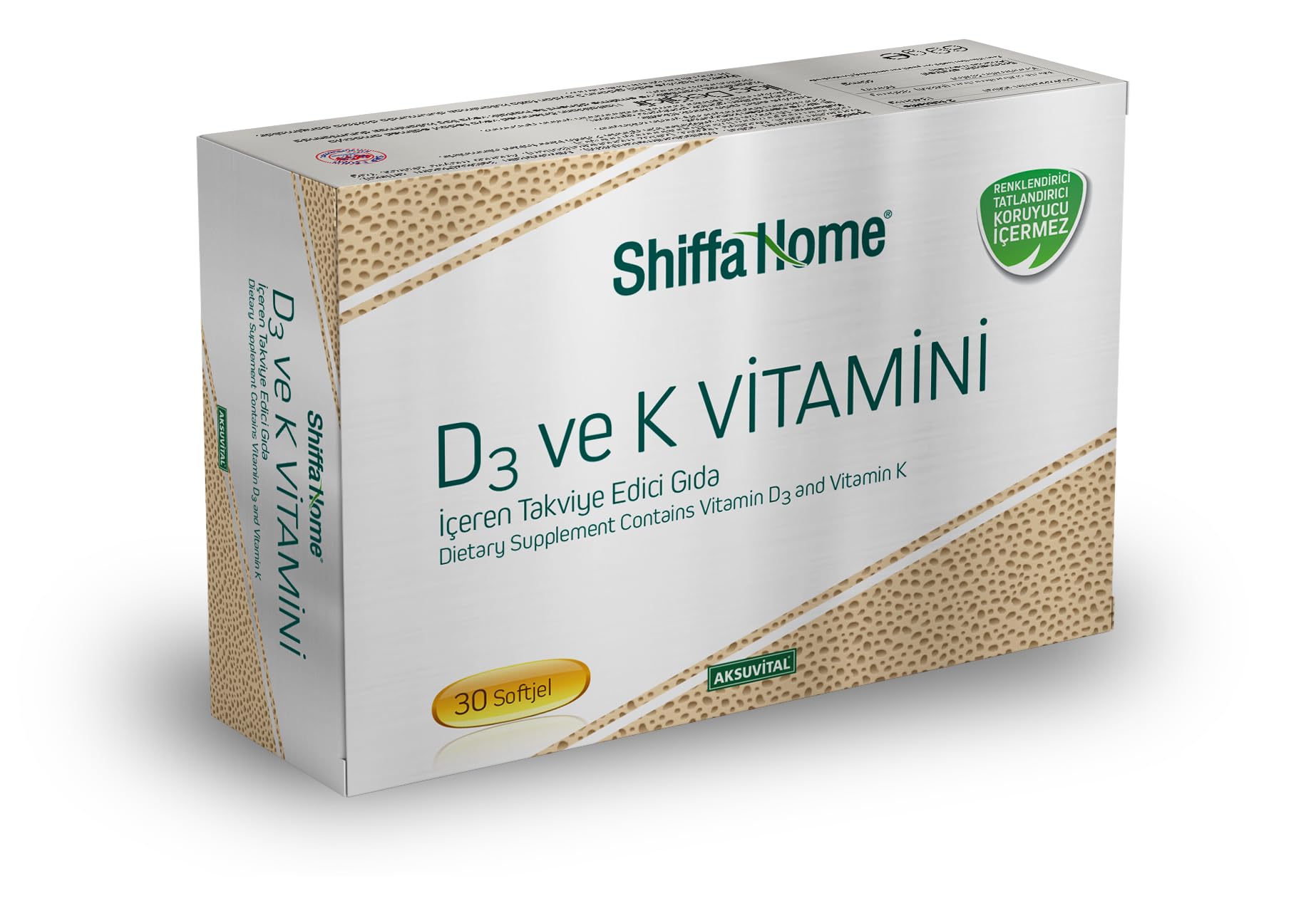 Shiffa Home Vitamin K&D3 30 Softgel