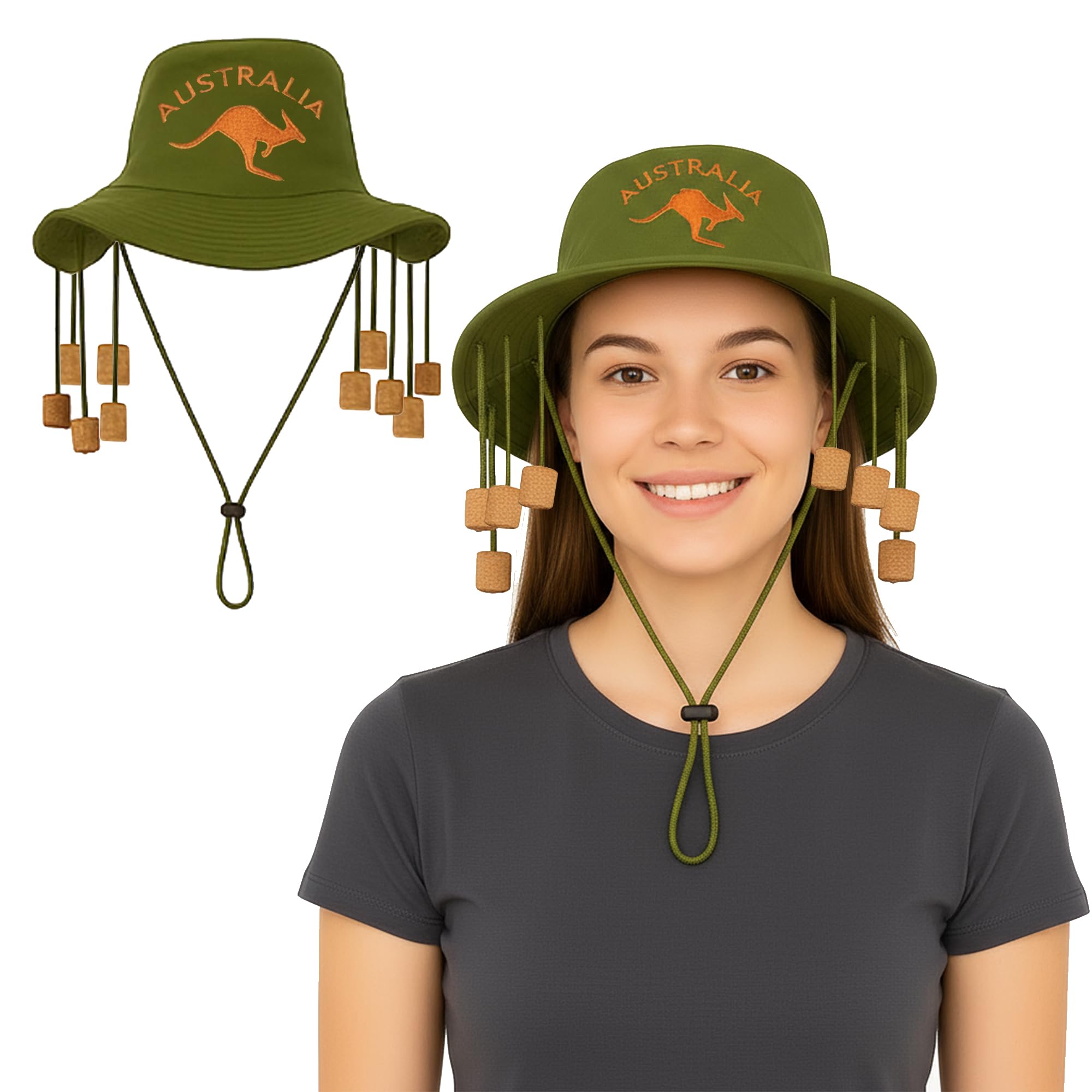 HiFEN® Unisex Adult Australian Cork Hat Fancy Dress Wear Perfect for any Aussie-themed event