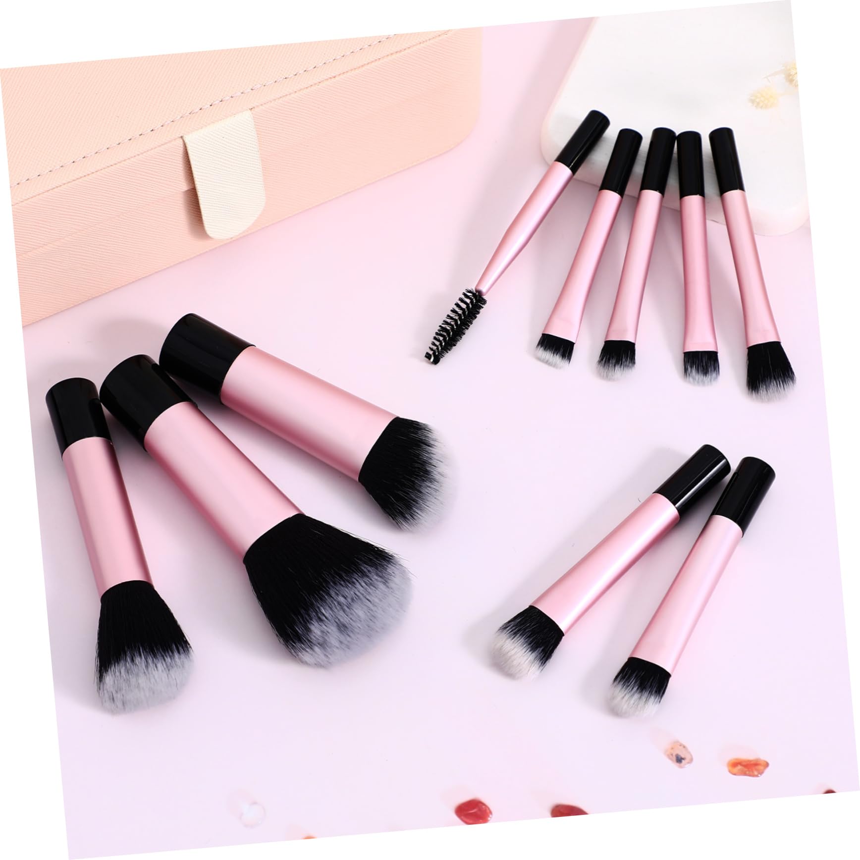 Baluue 40piezas Mini Brochas De Maquillaje Bolsa De Almacenamiento De Brochas De Viaje Para Cosméticos De Ojos y