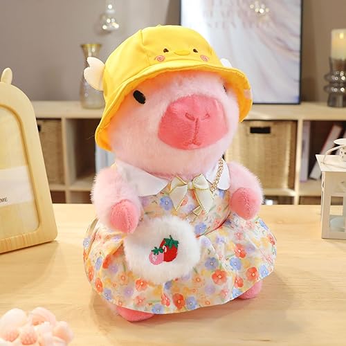 Miniatura 7 de 2 Capybara - Peluche de 2 Capybara con 13 piezas de ropa y accesorios, juguetes de peluche de animales de peluche de 10.2 pulgadas, lindos peluches