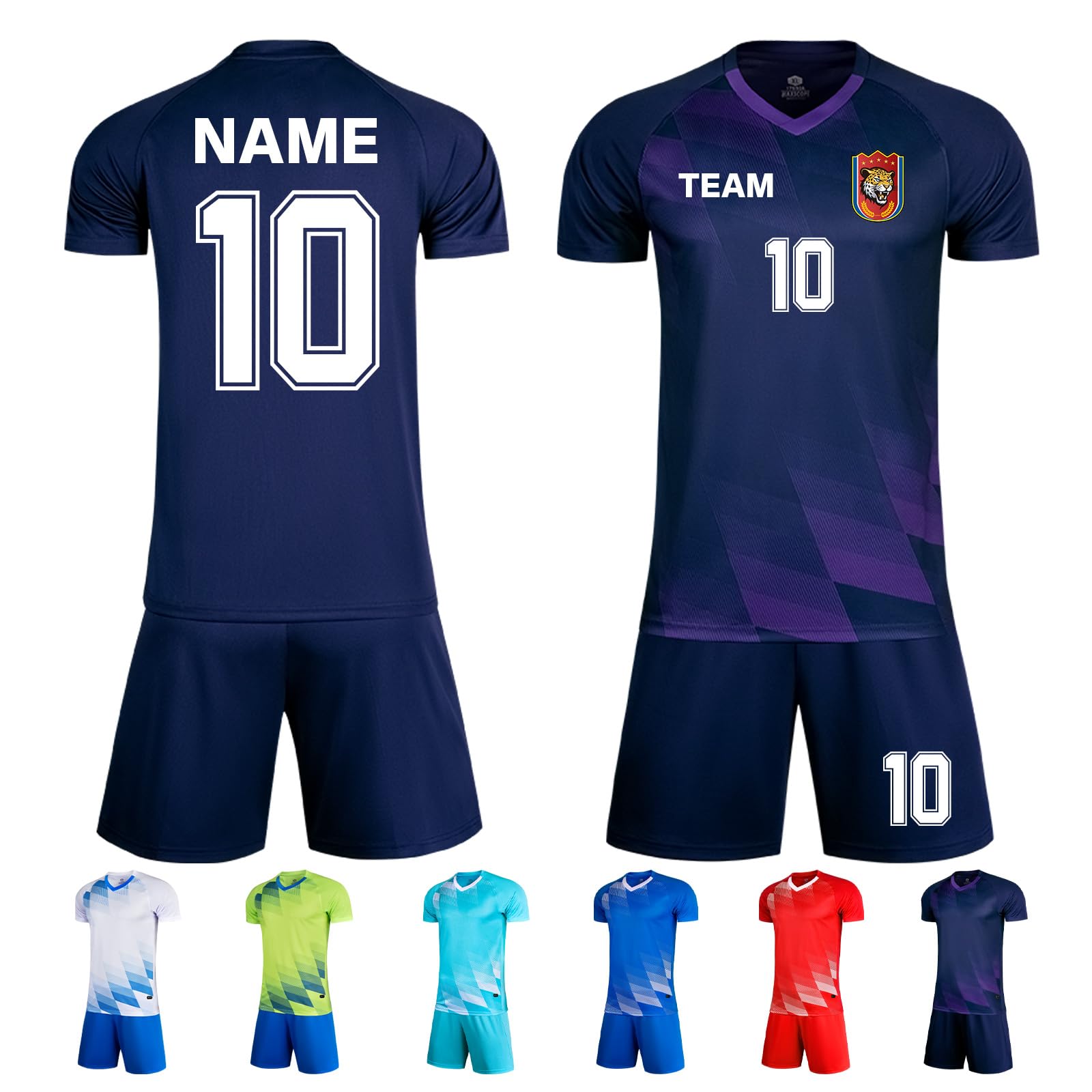 ORYG Custom Soccer Jerseys for Men Women Personalized Child Soccer Team Uniform with Name Number Logo Team Name Navy